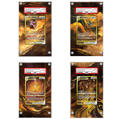 Crown Zenith Gold Cards Set - Pokémon Extended Artwork Protective Display Case Psa/cgc/raw