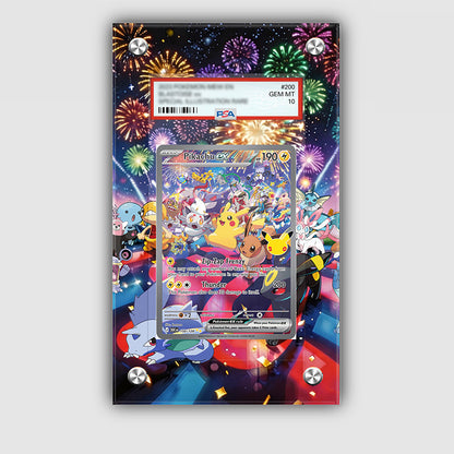 Pikachu 150/128 30th Anniversary - Pokémon Extended Artwork Protective Card Display Case Psa/cgc/tag/raw