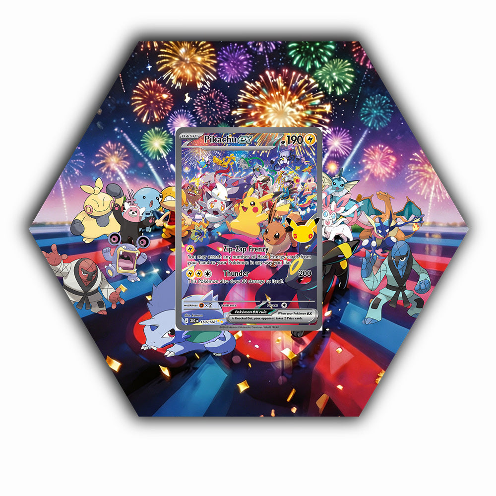Pikachu 150/128 30th Anniversary - Pokémon Octax Extended Artwork Protective Card Wall Display Case