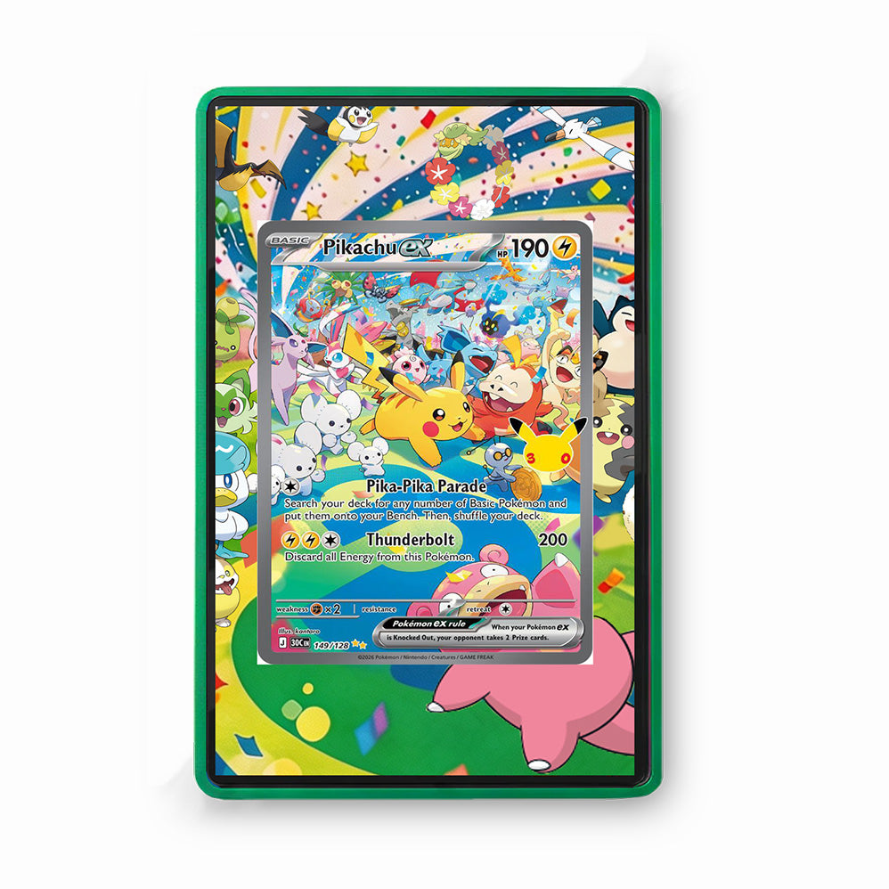 Pikachu 149/128 30th Anniversary - Gradeguardian Extended Artwork For Psa / Cgc / Bgs / Tag