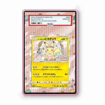 Easter Pikachu 55 sm-p  - Gradeguardian Extended Artwork For Psa / Cgc / Bgs / Tag