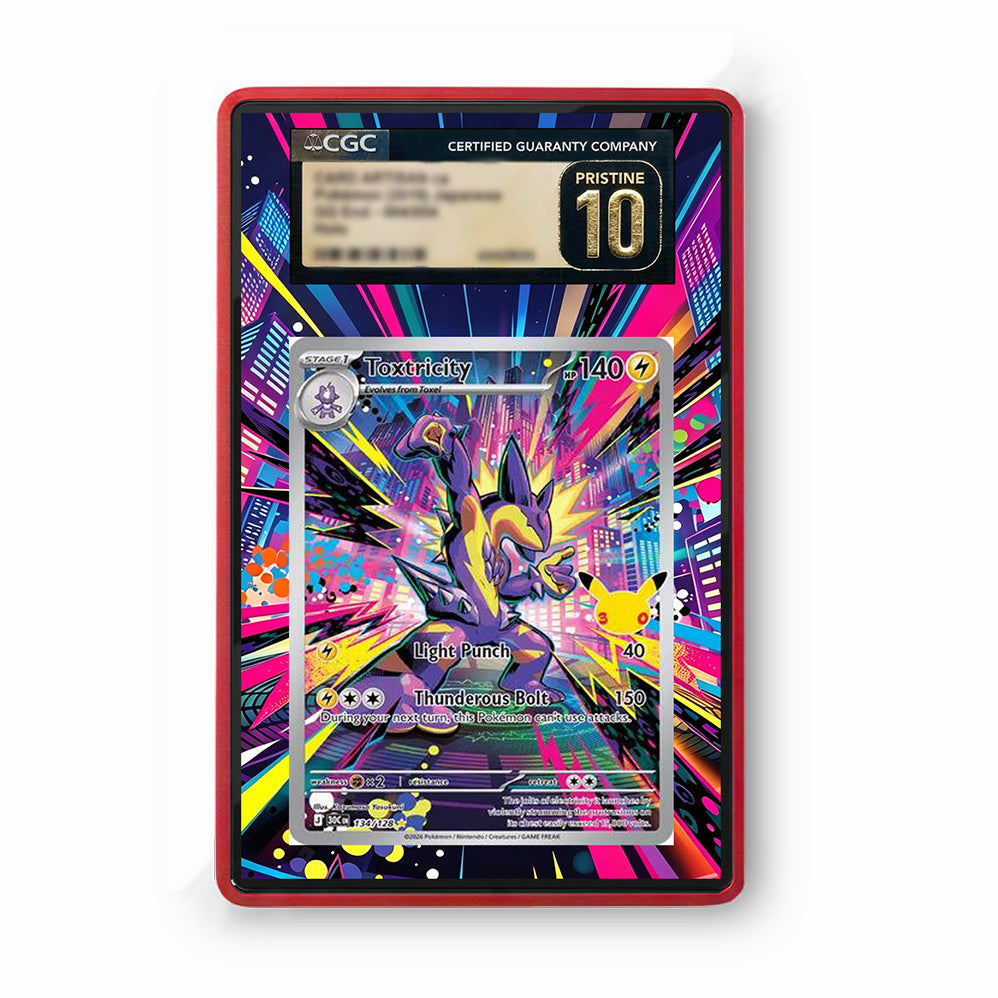 Toxtricity 134/128 30th Anniversary - Gradeguardian Extended Artwork For Psa / Cgc / Bgs / Tag