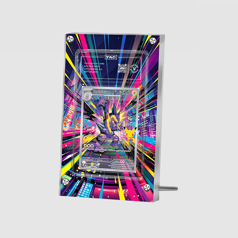 Toxtricity 134/128 30th Anniversary - Pokémon Extended Artwork Protective Card Display Case Psa/cgc/tag/raw