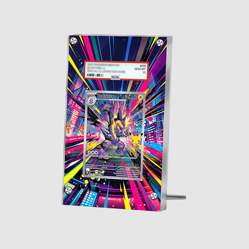 Toxtricity 134/128 30th Anniversary - Pokémon Extended Artwork Protective Card Display Case Psa/cgc/tag/raw