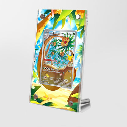 Alolan Exeggutor 129/128 30th Anniversary  - Pokémon Extended Artwork Protective Card Display Case Psa/cgc/tag/raw