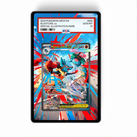 Mega Lucario ex 179/132 - Gradeguardian Extended Artwork For Psa / Cgc / Bgs / Tag