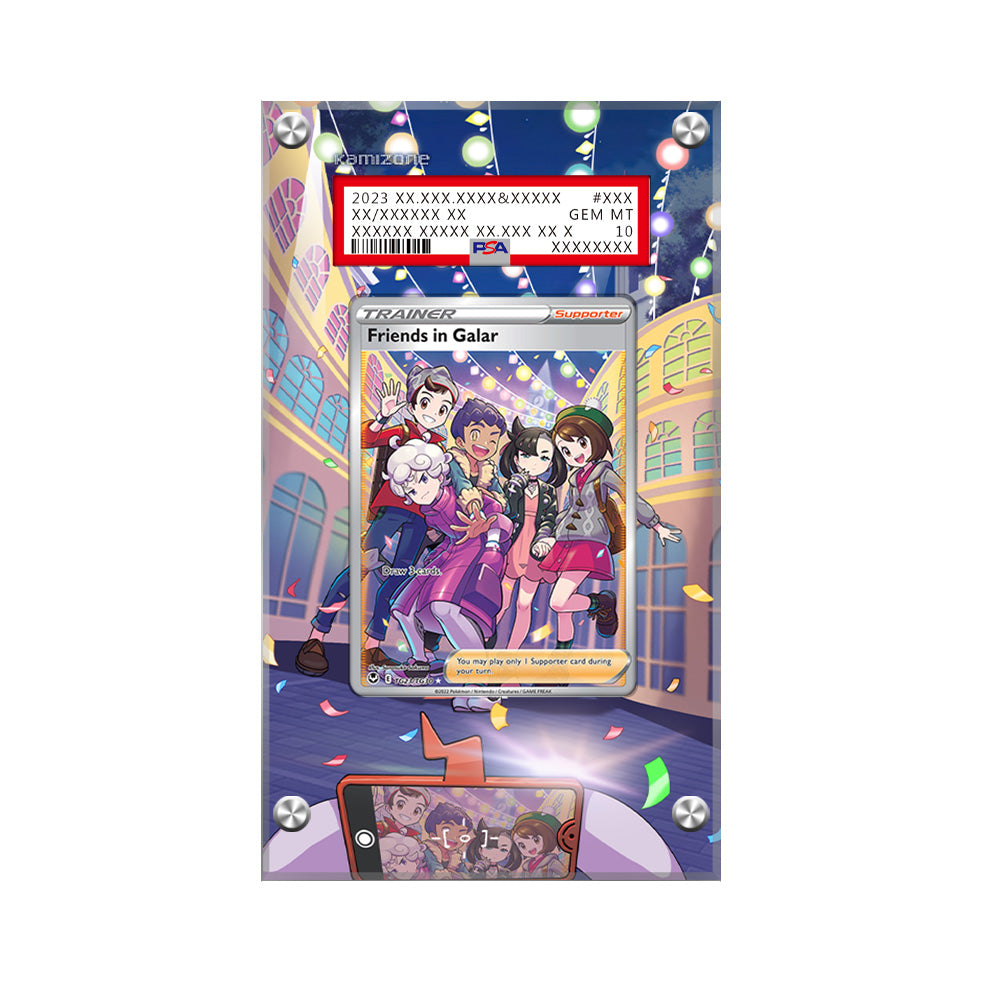 Friends In Galar Tg23 Pokémon Extended Artwork Protective Card Display Case Psa/cgc/raw