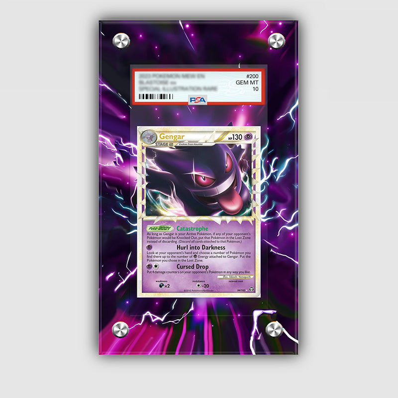 Gengar 94/102 - Pokémon Extended Artwork Protective Card Display Case Psa/cgc/tag/raw