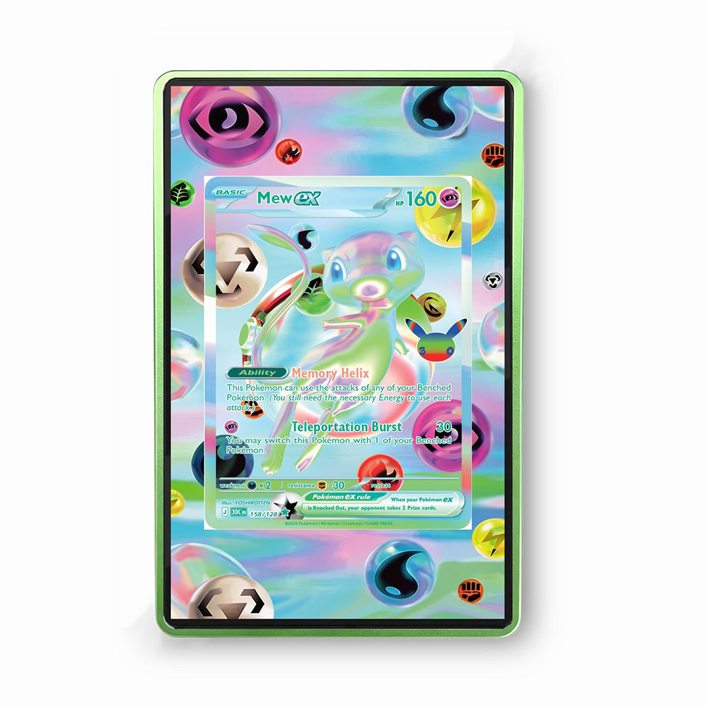 Mew EX 158/128 30th Anniversary - Gradeguardian Extended Artwork For Psa / Cgc / Bgs / Tag