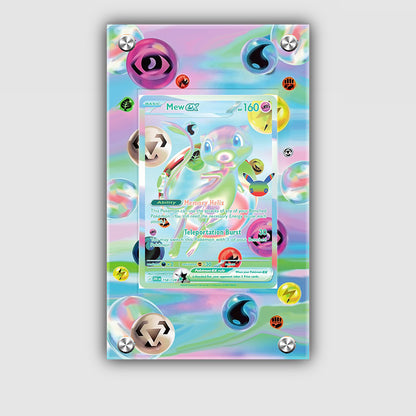 Mew EX 158/128 30th Anniversary - Pokémon Extended Artwork Protective Card Display Case Psa/cgc/tag/raw