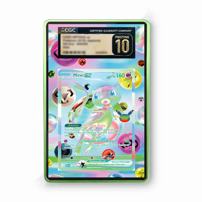 Mew EX 158/128 30th Anniversary - Gradeguardian Extended Artwork For Psa / Cgc / Bgs / Tag