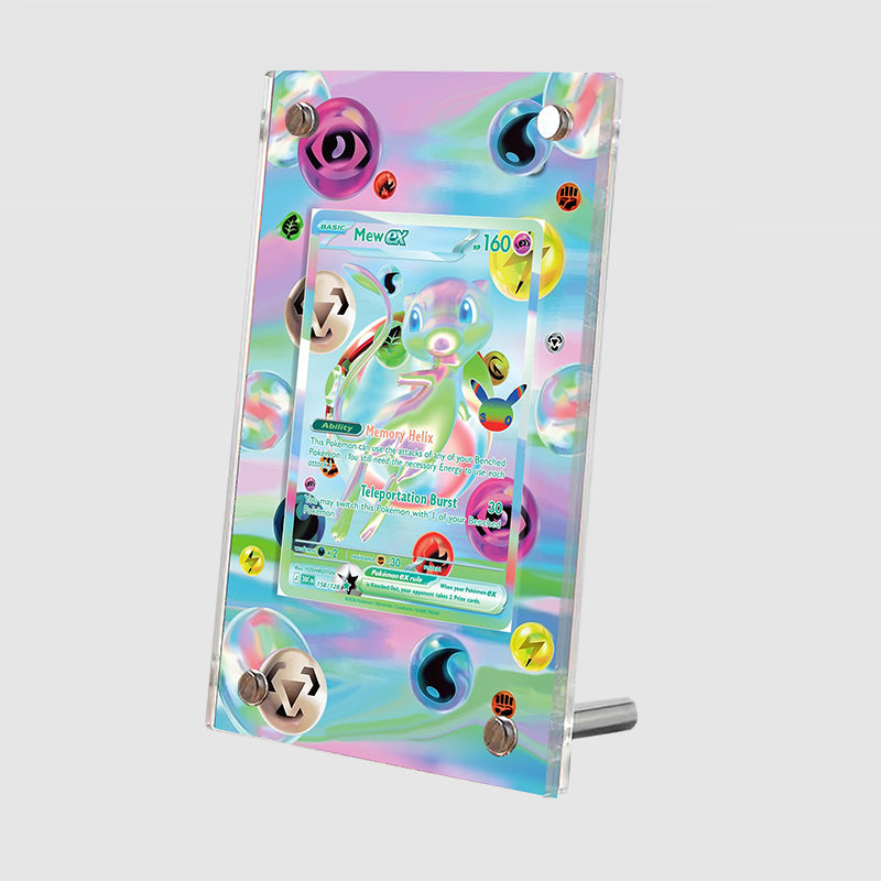 Mew EX 158/128 30th Anniversary - Pokémon Extended Artwork Protective Card Display Case Psa/cgc/tag/raw