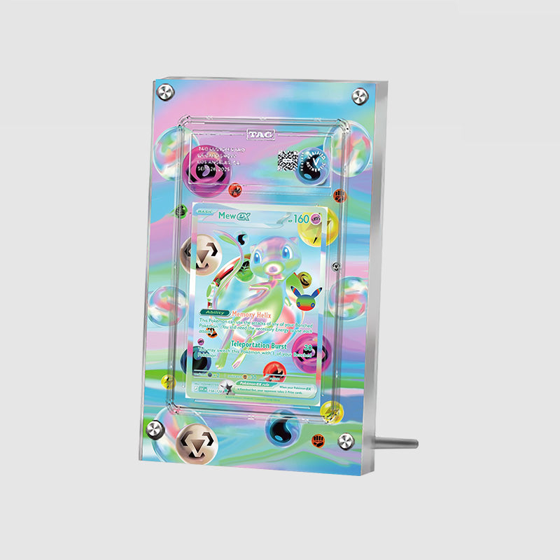 Mew EX 158/128 30th Anniversary - Pokémon Extended Artwork Protective Card Display Case Psa/cgc/tag/raw