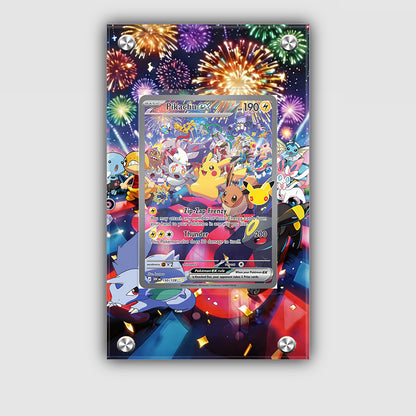 Pikachu 150/128 30th Anniversary - Pokémon Extended Artwork Protective Card Display Case Psa/cgc/tag/raw