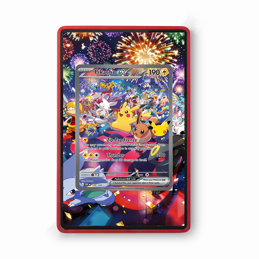 Pikachu 150/128 30th Anniversary - Gradeguardian Extended Artwork For Psa / Cgc / Bgs / Tag