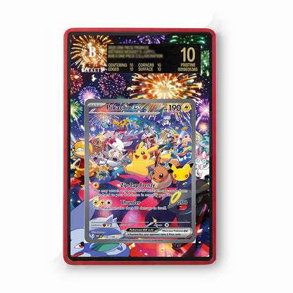 Pikachu 150/128 30th Anniversary - Gradeguardian Extended Artwork For Psa / Cgc / Bgs / Tag