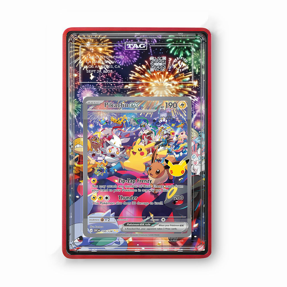 Pikachu 150/128 30th Anniversary - Gradeguardian Extended Artwork For Psa / Cgc / Bgs / Tag