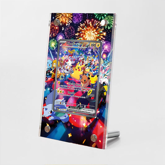 Pikachu ex 150/128 - Pokémon Extended Artwork Protective Card Display Case Psa/cgc/tag/raw