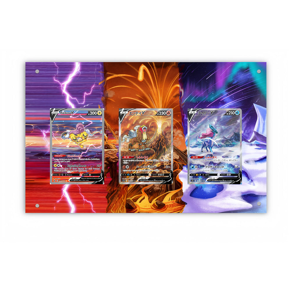 Raikou Suicune Entei - Pokémon Extended Artwork Protective Card Display Case