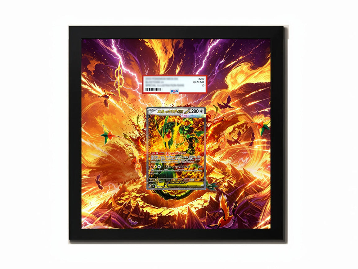 Mega Rayquaza ex 110/076 - Extended Artwork Metal Frame