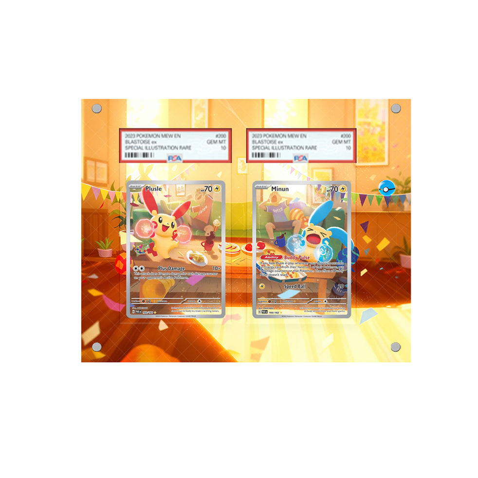 Plusle & Minun - Pokémon Extended Artwork Protective Card Display Case