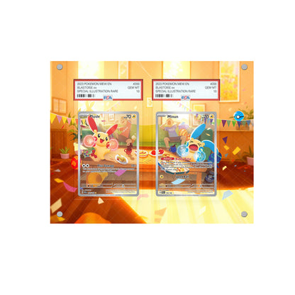 Plusle & Minun - Pokémon Extended Artwork Protective Card Display Case