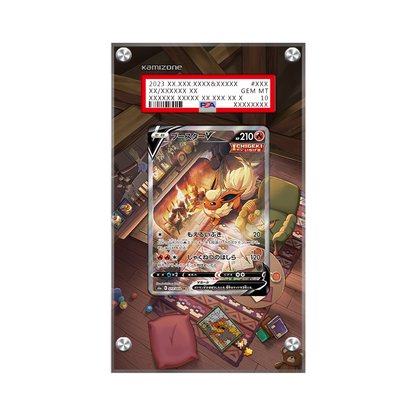 Flareon V Swsh179 Pokémon Extended Artwork Protective Card Display Case Psa/cgc/raw