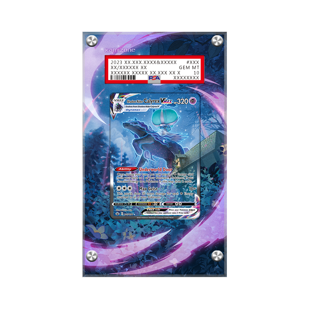 pokemon calyrex card Shadow Rider Calyrex - Extended Artwork PSA Case