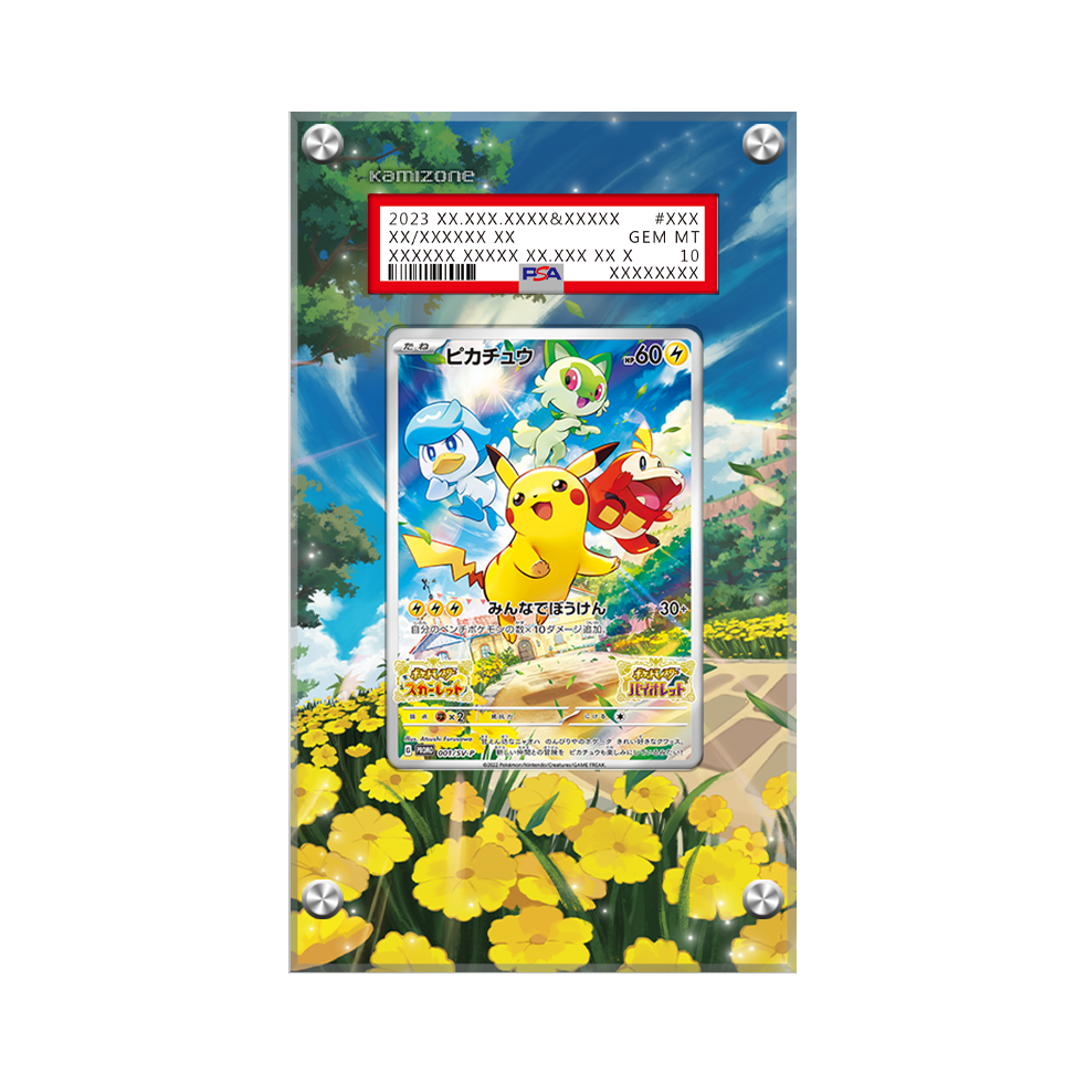 Pikachu (027) Pokémon Extended Artwork Protective Card Display Case Psa/cgc/raw