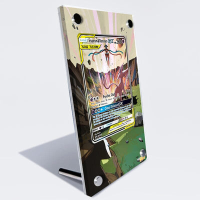 Espeon & Deoxys GX SM240 Pokémon Extended Artwork Protective Card Display Case