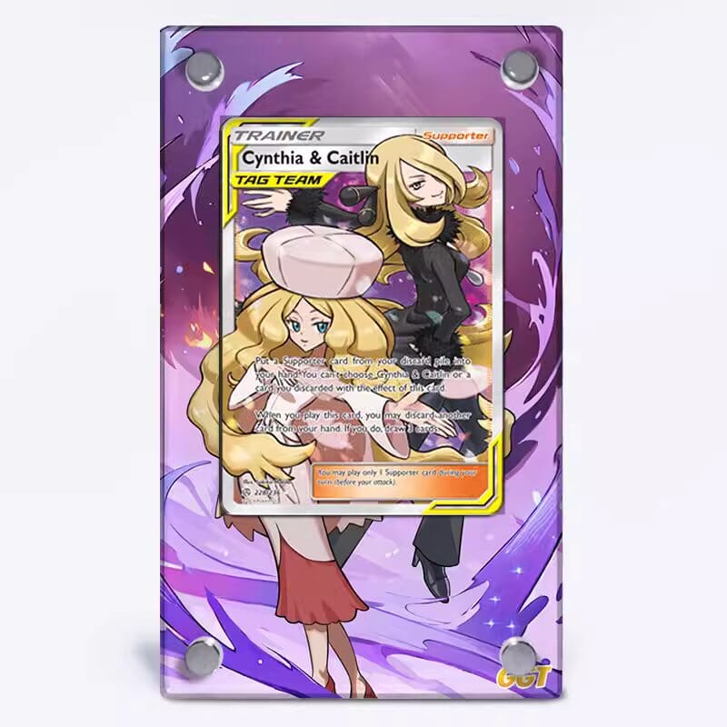 Cynthia & Caitlin 228/236 Pokmon Extended Artwork Protective Card Display Case Cynthia & Caitlin 228/236 Pokmon Extended Artwork Protective Card Display Case