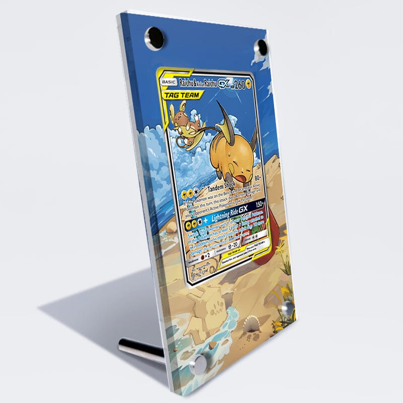 Raichu & Alolan Raichu GX 221/236 Pokémon Extended Artwork Protective Card Case