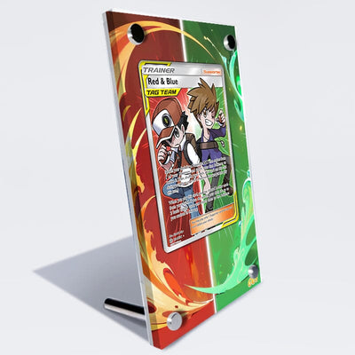 Red & Blue 234/236 Pokémon Extended Artwork Protective Card Display Case